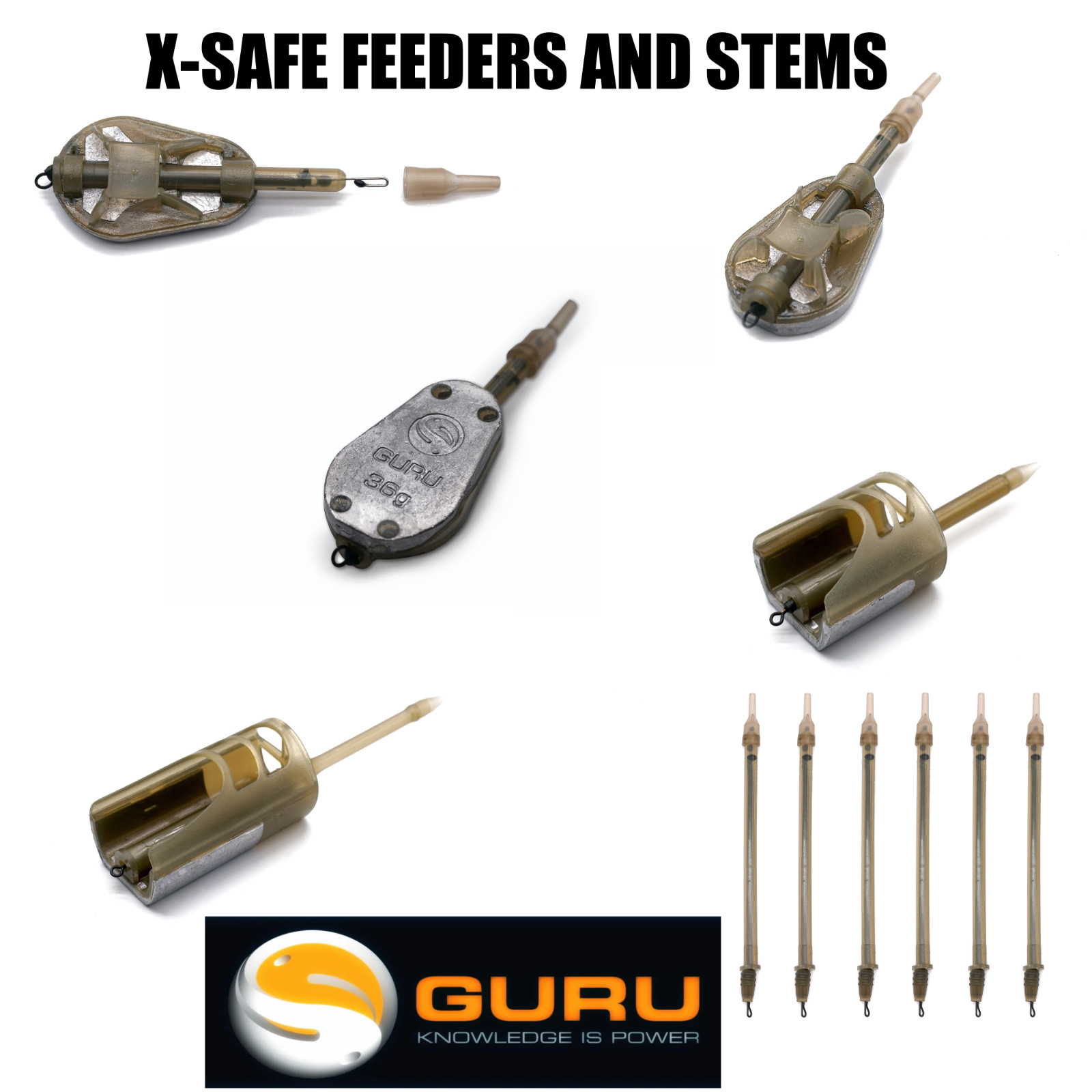 Guru Method Feeder X-Safe System Pellet Feeder Stems 24g 28g 36g 45g x safe