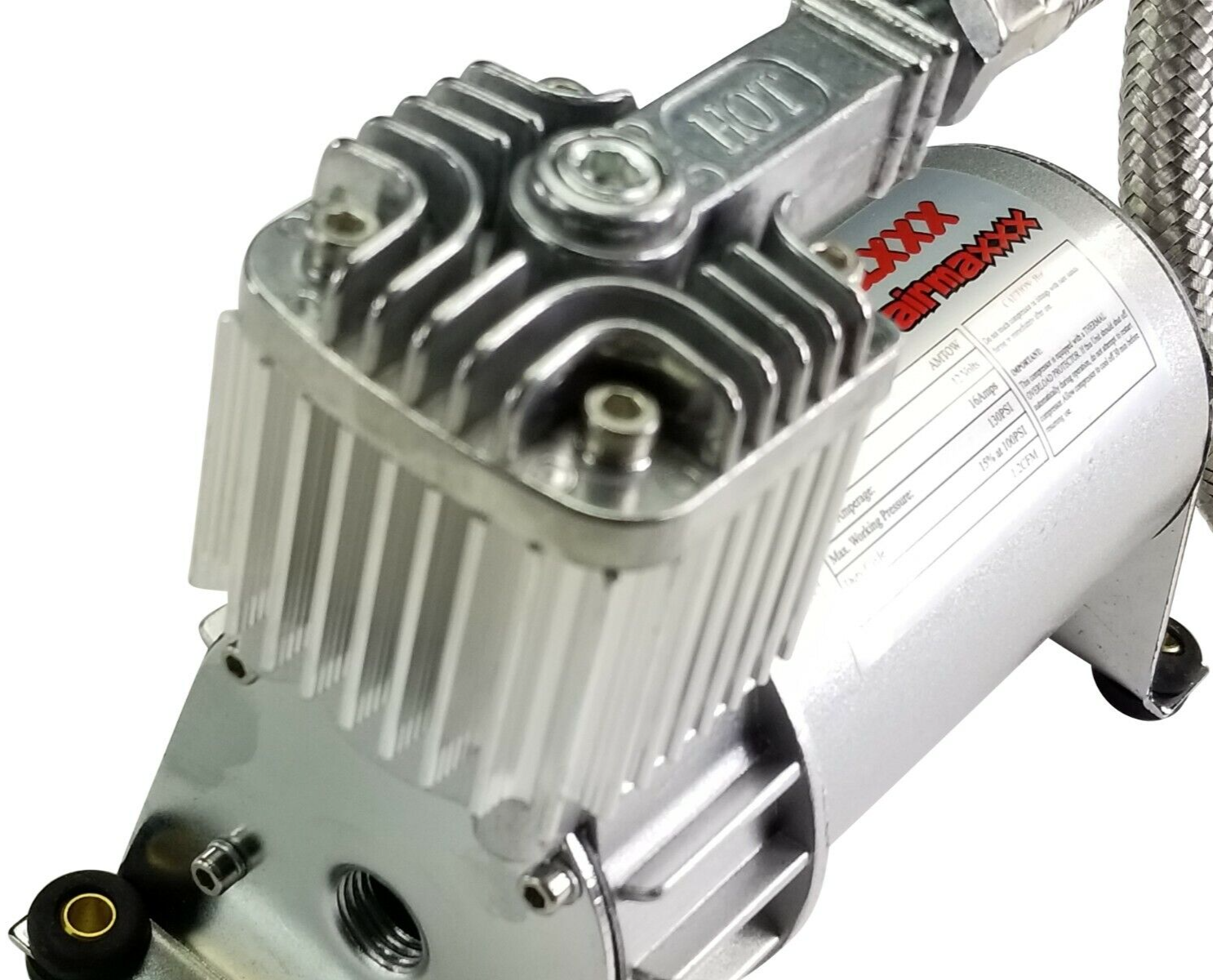 airmaxxx Pewter Utility Air Compressor For Air Ride Suspension Air Horns 130 psi