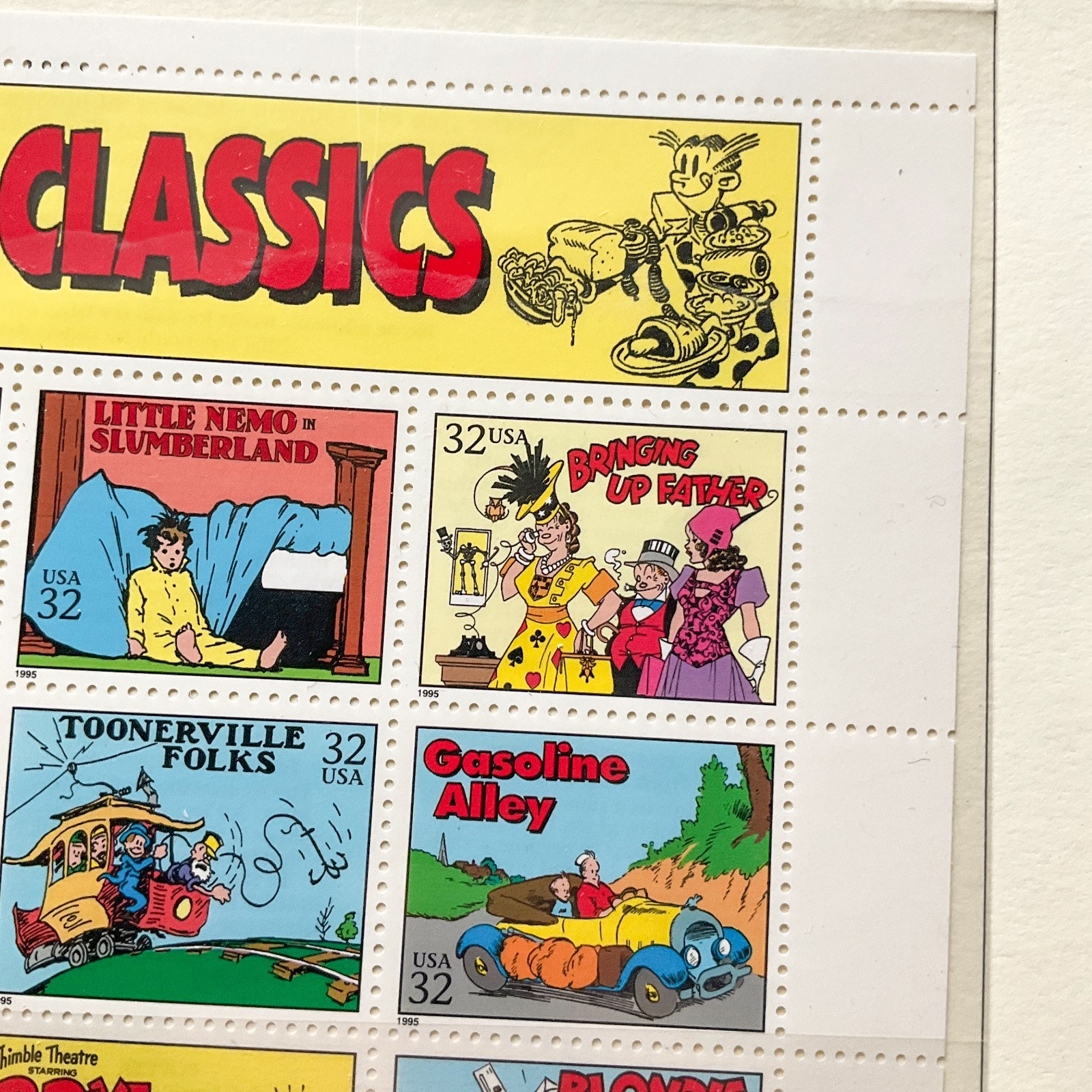 USA Stamps 1995 Comic Strip Classics + 2009 TV Early Memories Sheets MNH