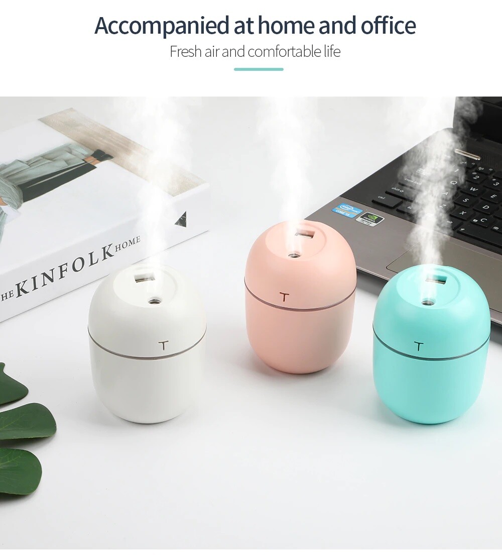 220ml Portable USB LED Mini Car Home Humidifier Aroma Oil Diffuser Mist Purifier
