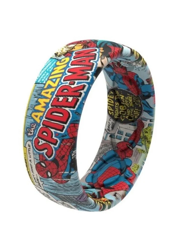 GROOVE LIFE SPIDERMAN CLASSIC COMIC RING SIZE 10 SILICONE
