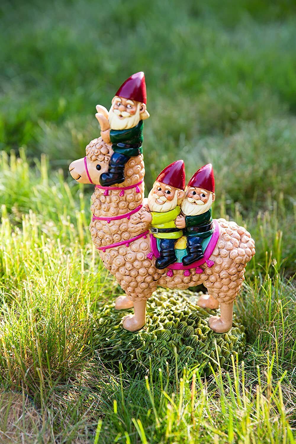 Funny Llama Garden Gnome – Cute Yard Statue, Indoor/Outdoor Décor – BigMouth