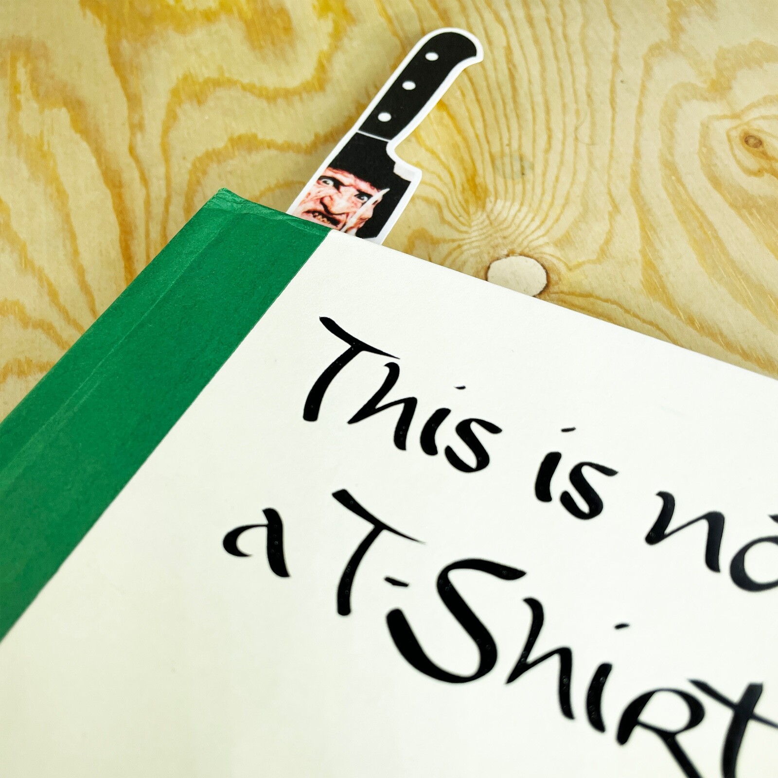 Realistic Horror Movie Character Bookmarks | Set of 4 Knife-Shaped | Halloween