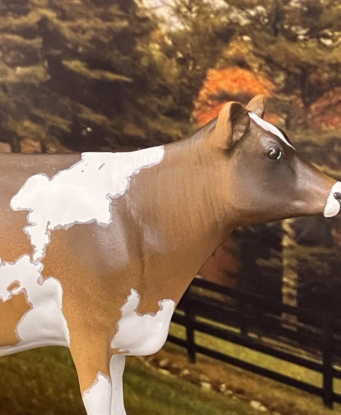 Custom CM Breyer TSC 1:20 Ornament Spot Jersey Holstein Figurine Model Dairy Cow