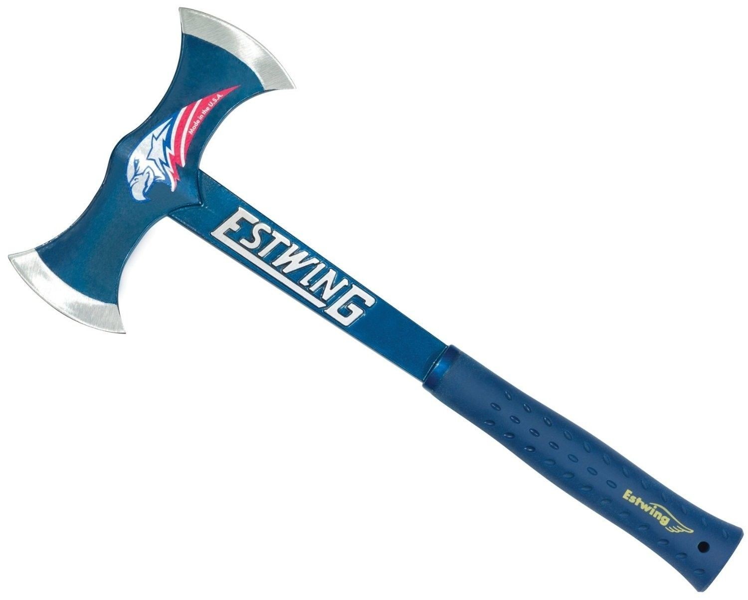 Estwing E6-DBA Black Eagle Blue Double Bit Axe (Vinyl Grip)