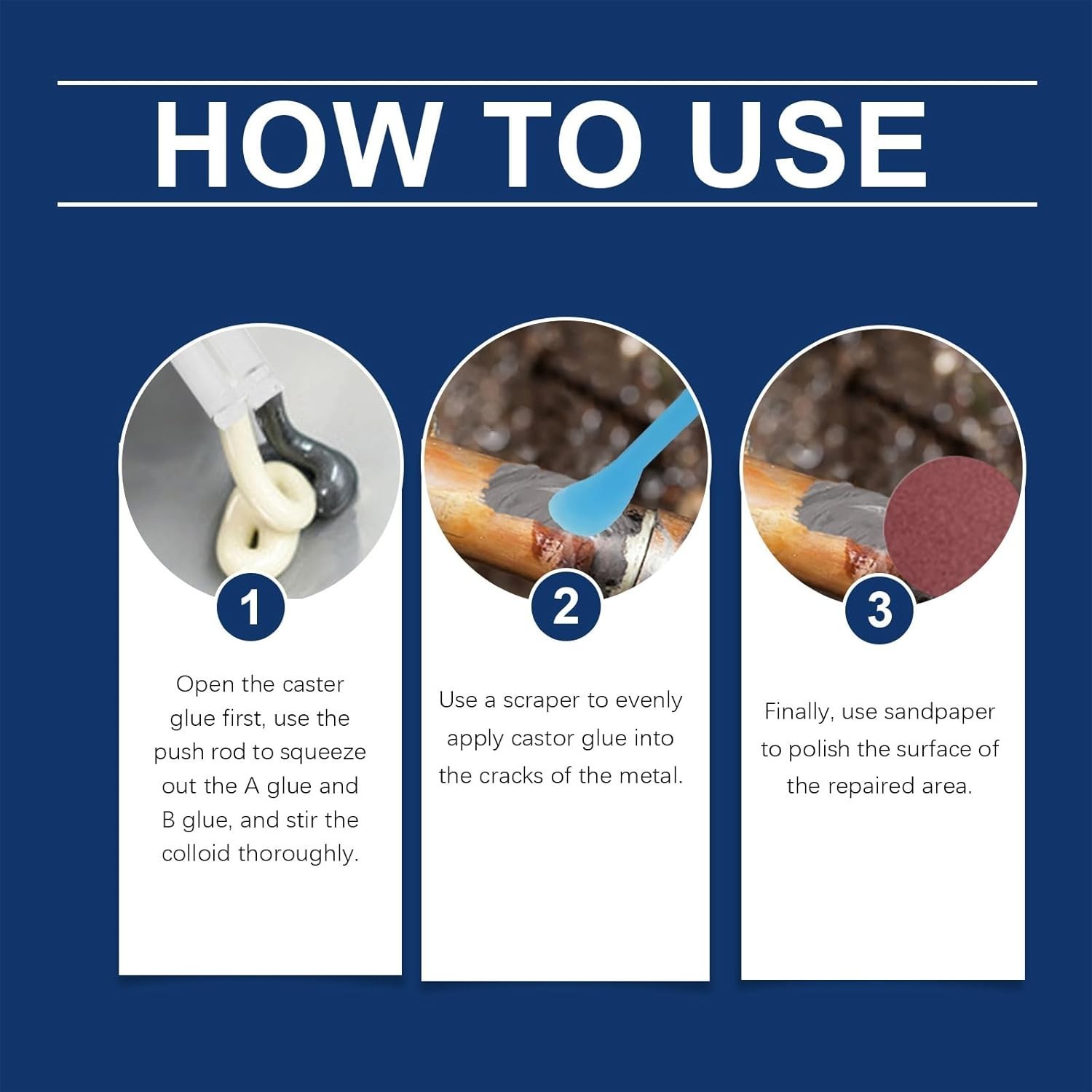 2 Pack Strong Foundry Glue, High Temperature Resistant Casting Metal Repair Glue