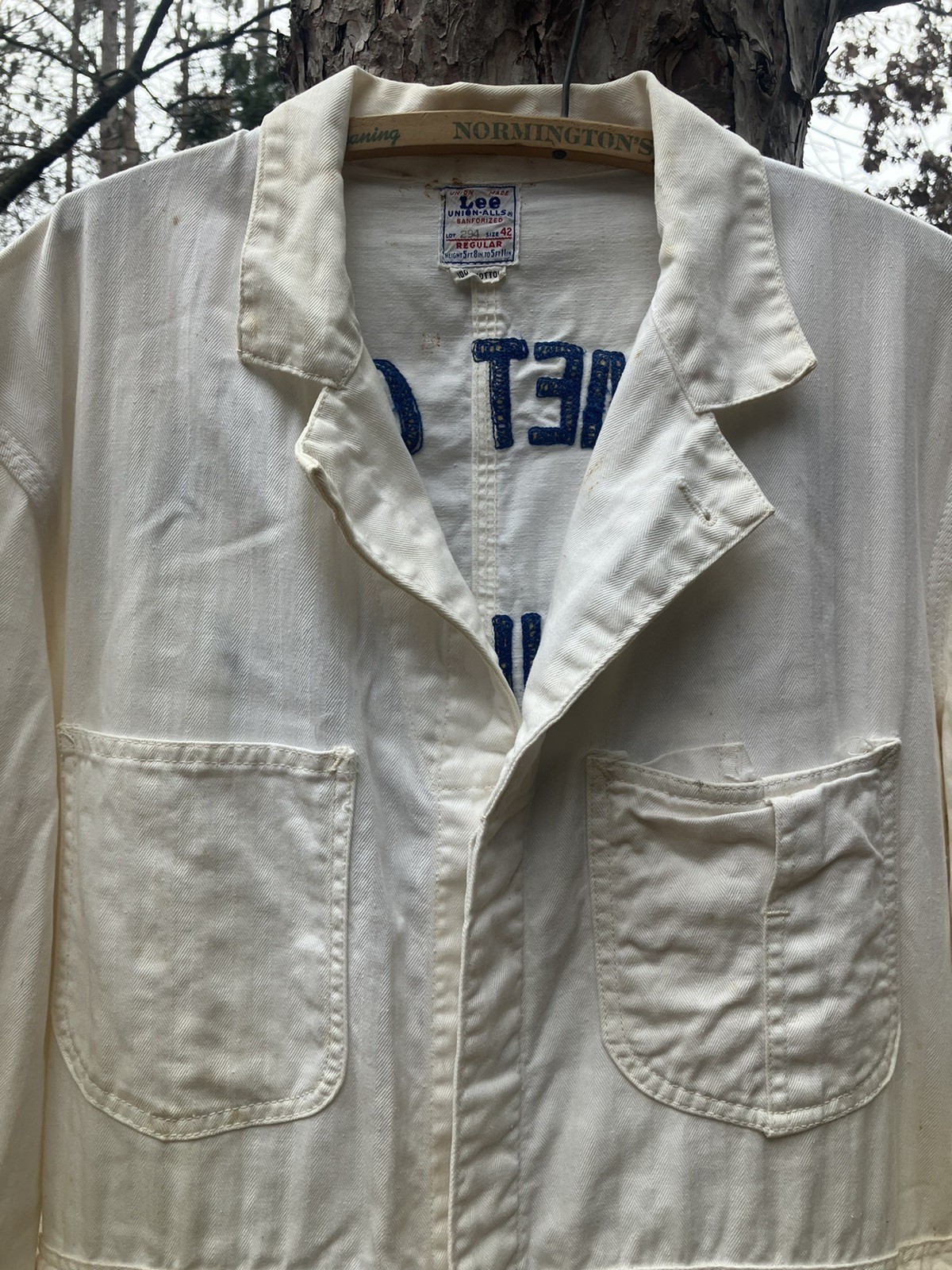 Vintage 50s LEE Auxiliary Police Wisconsin Sanforized Coveralls Jumpsuit.Rare