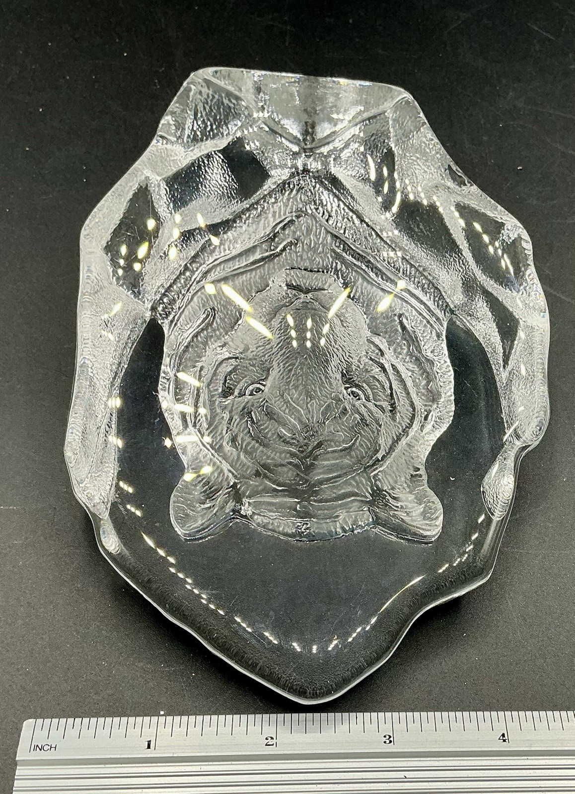 Mats Jonasson 3D Crystal Tiger Head Sculpture Maleras, Sweden Art Glass Wildlife