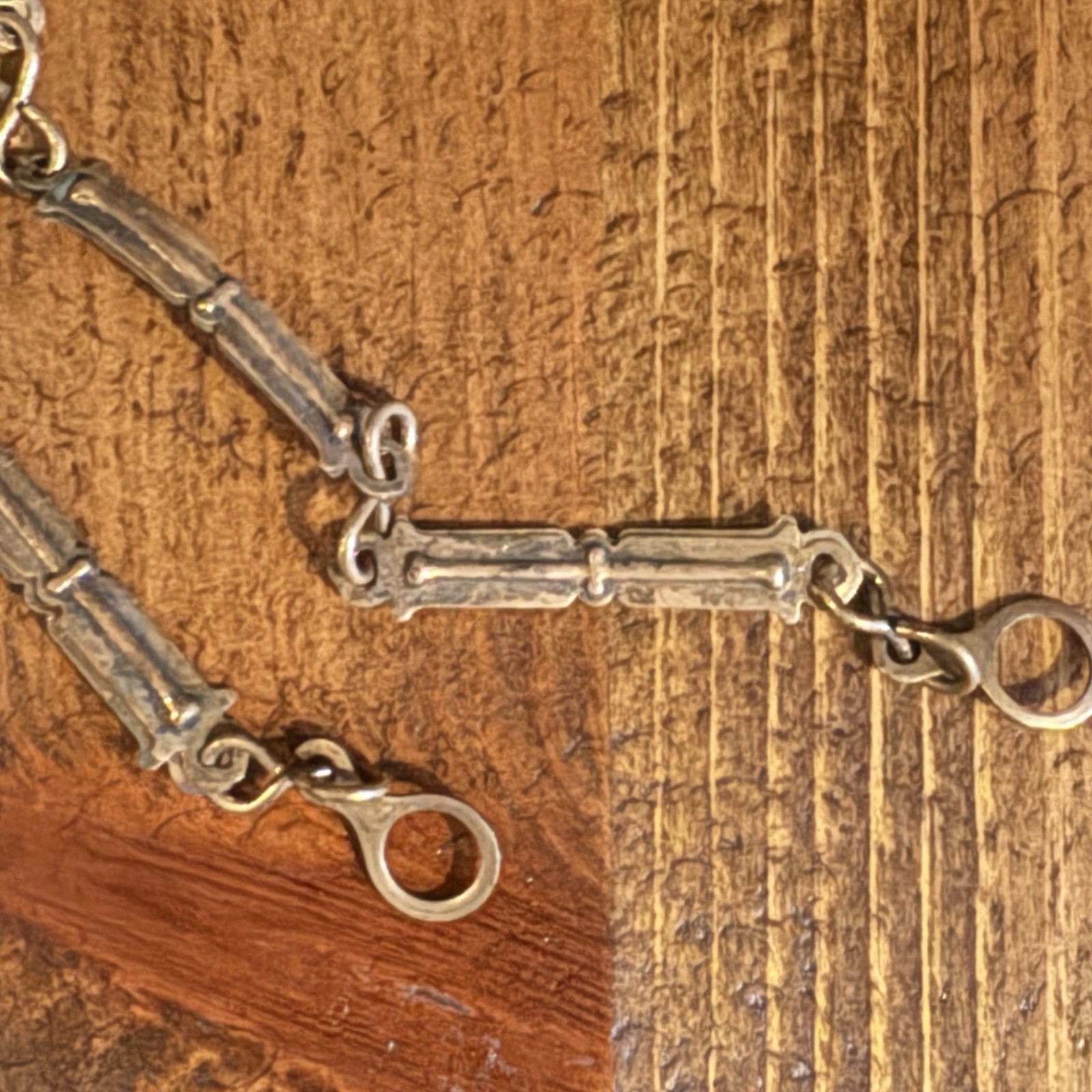 Antique Bar & Link Chains (2) Kerosene Lamp Hanging Oil VERY UNIQUE & RARE 15”