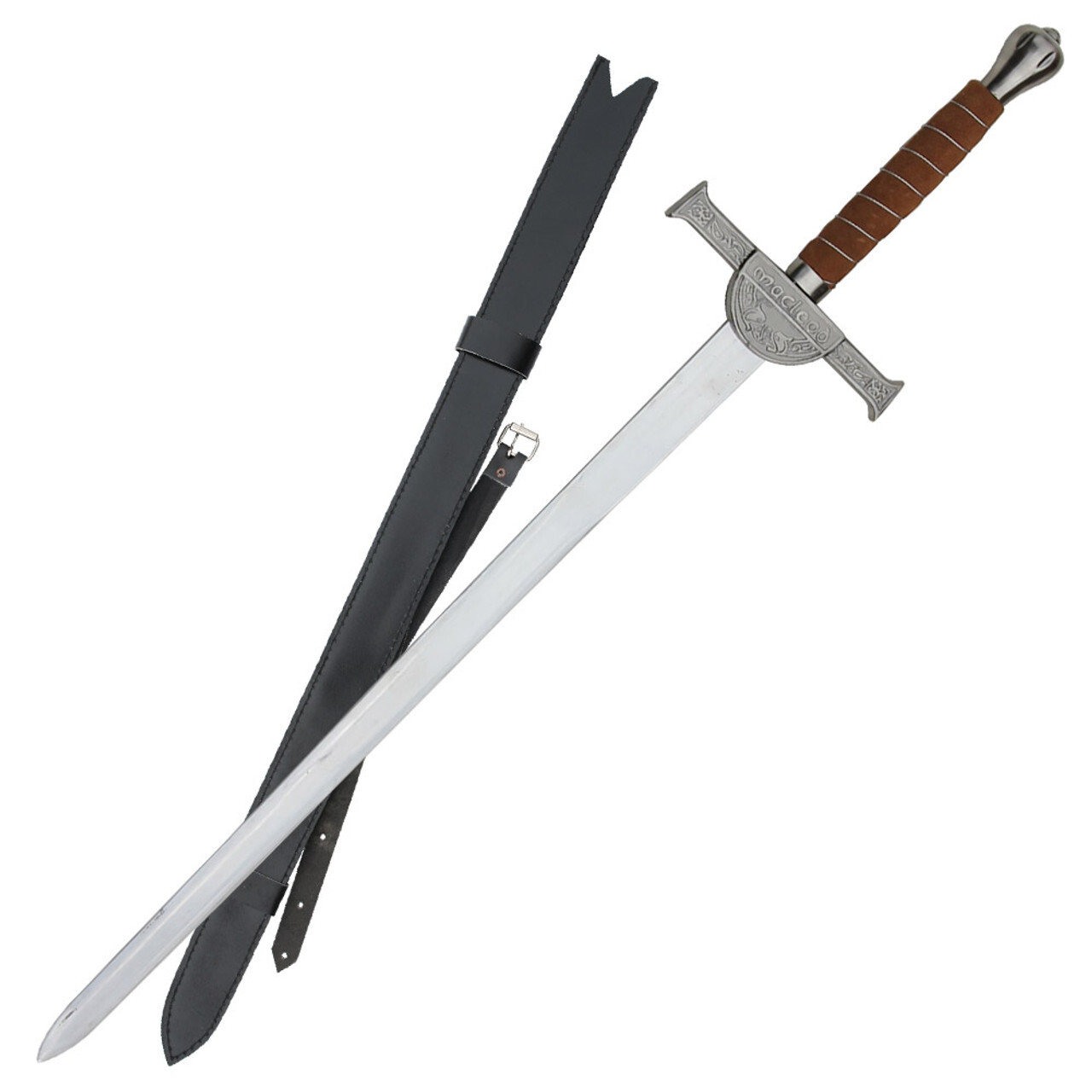 Medieval Macleod Clansman Connor Longsword Replica Stainless Steel Blade