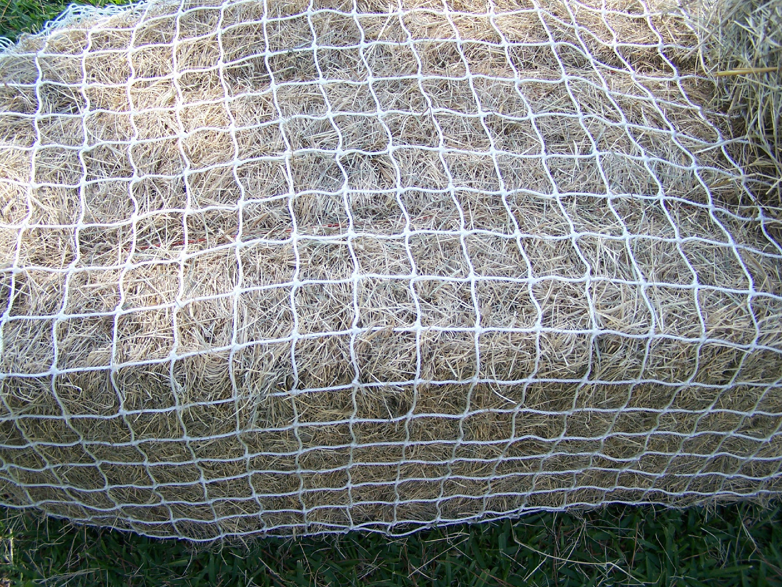 10' x 8' WHITE SQUARE NET NYLON HORSE HAY NETTING 2" #42 400 LB TEST BALE NETS