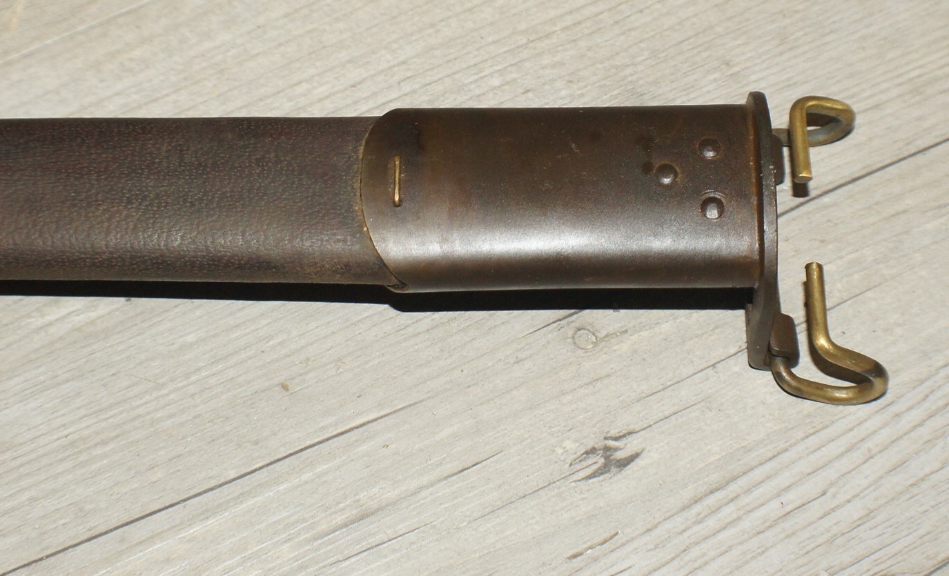 Aged Patina WWI Us M1917 Enfield Remington Trench Bayonet Scabbard Reproduction