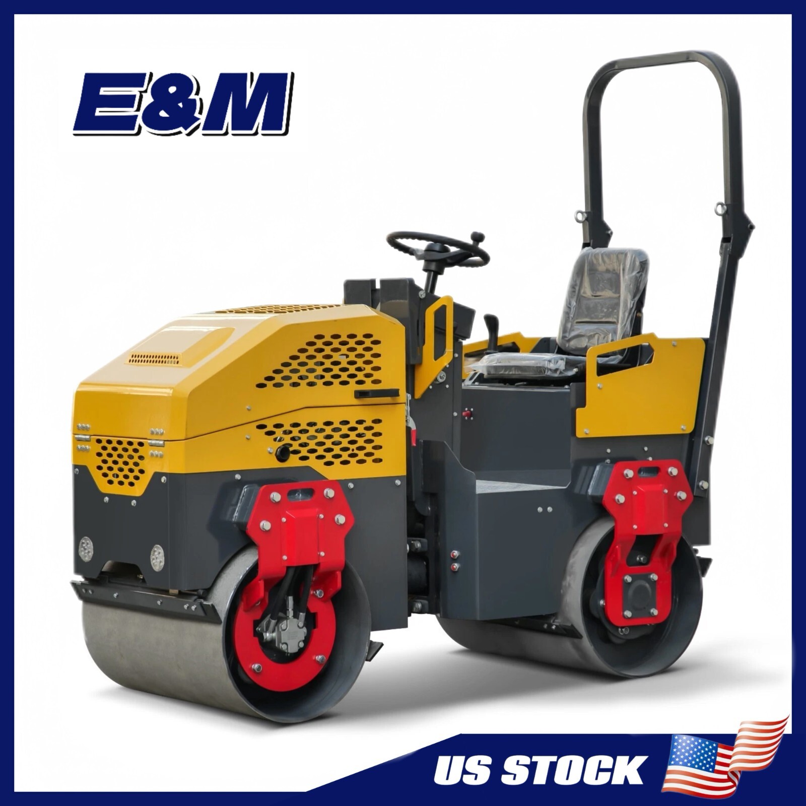 Factory Direct Sale Garden Soil Asphalt 1.5 Ton Vibrating Drum roller