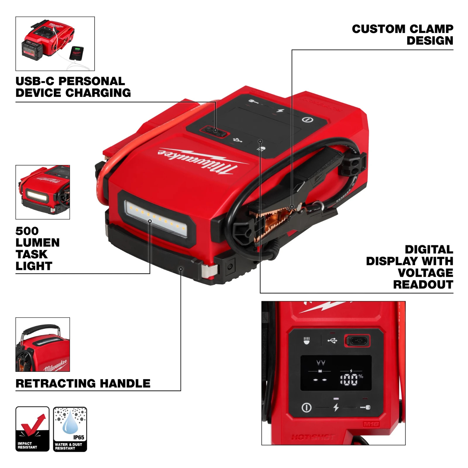 Milwaukee 3841-20 M18 HOTSHOT Jump Starter PREORDER NOW!