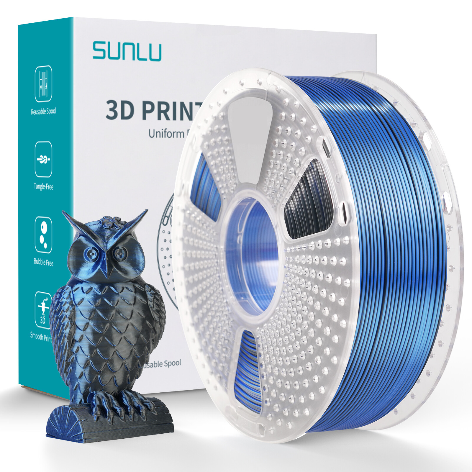 10KG/20KG SUNLU ASA PETG PLA PLA+2.0 PLA-Matte PLA-Meta SILK ABS EABS Filament
