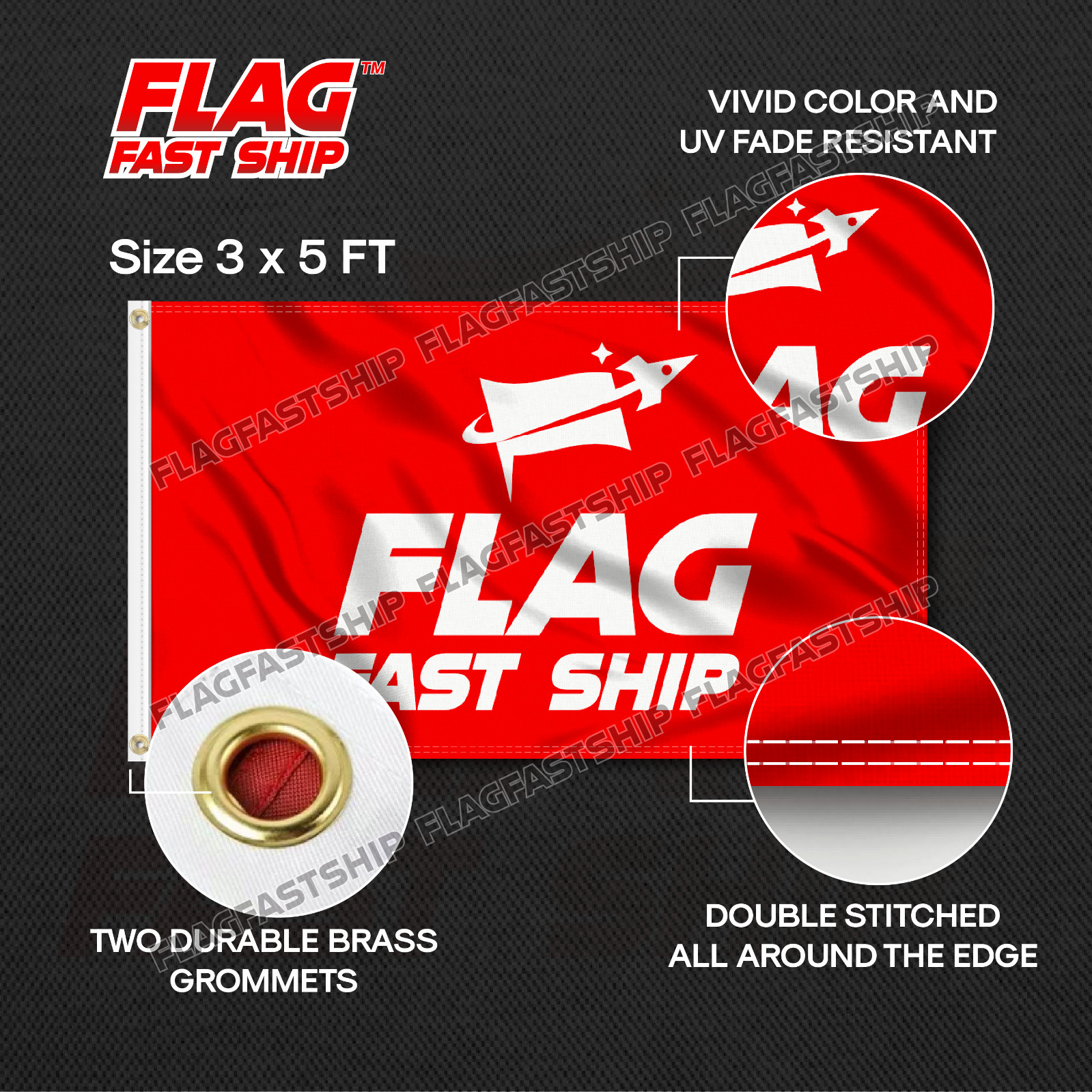 Washington Redskins 3x5 ft Banner Premium Flag Super Bowl NFL Champs Commanders