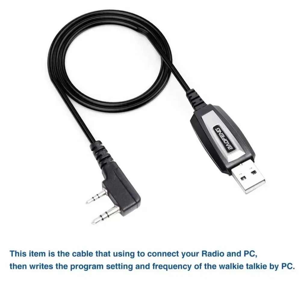 Genuine Baofeng USB Programming Cable & Cd For UV-5R, UV-59 Plus, BF-888S & MORE