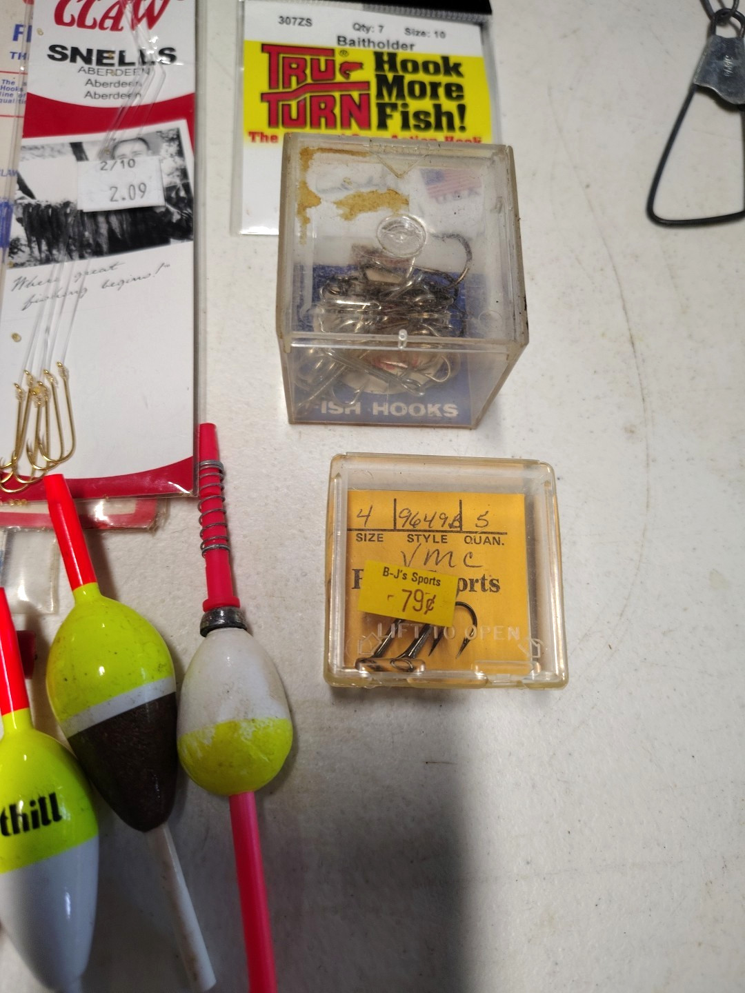 Fishing Supply Lot - Spinners, Line, Hooks, Bobbers, & More, New & Used (#2)