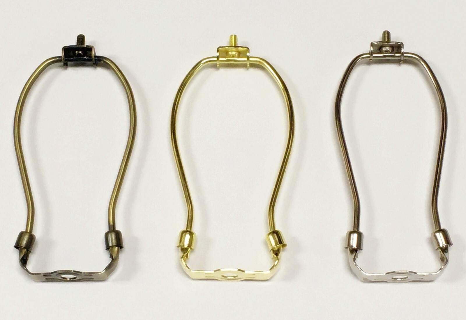 Lamp Parts-Lamp HARP W/Saddle 5" to 12" Heavy Duty 3 Finishes: AB,PB,PN (1 Pc.)