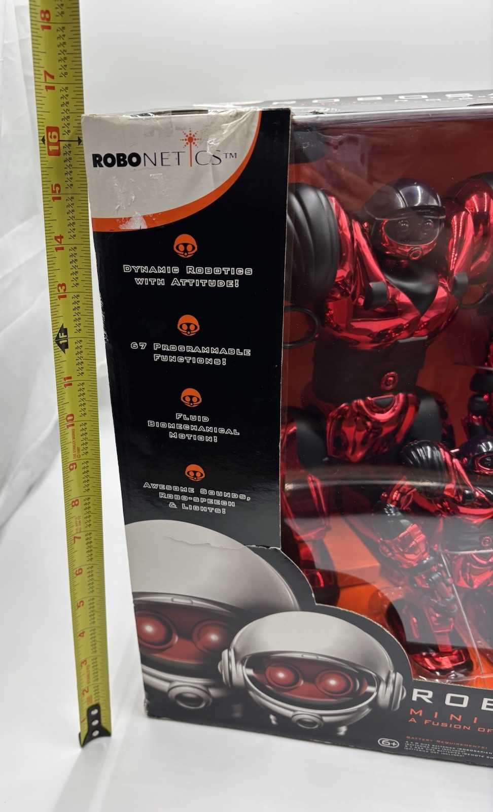 NEW 2005 WowWee Robonetics Robosapien & Mini Combo Set- Metallic Red Chrome Rare