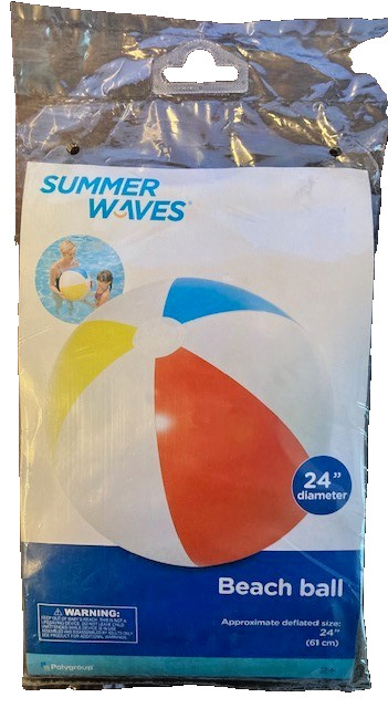 Swimming Pool Inflatable Armbands, Split Tube, Tube, Beach Ball -Pack of 4 Items