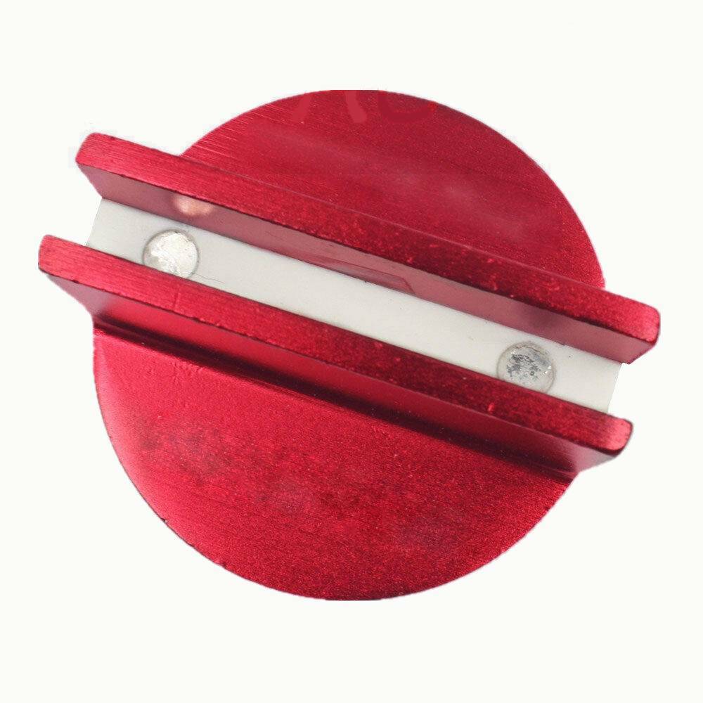 Premium Slotted Universal Magnetic Jack Pad Pinch Weld Frame Rail Adapter Red