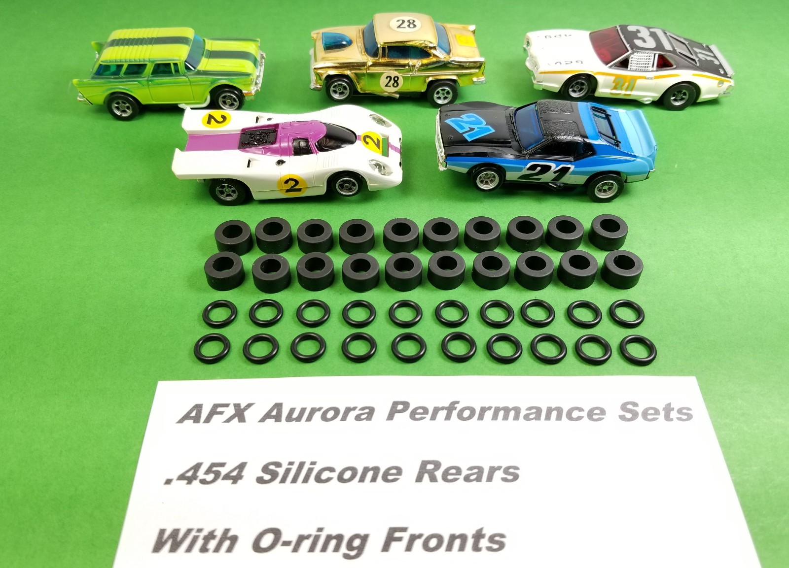 ☆40 Tires☆ For AFX AURORA MAGNATRACTION O-RINGS & REAR SILICONES HO Slot Car