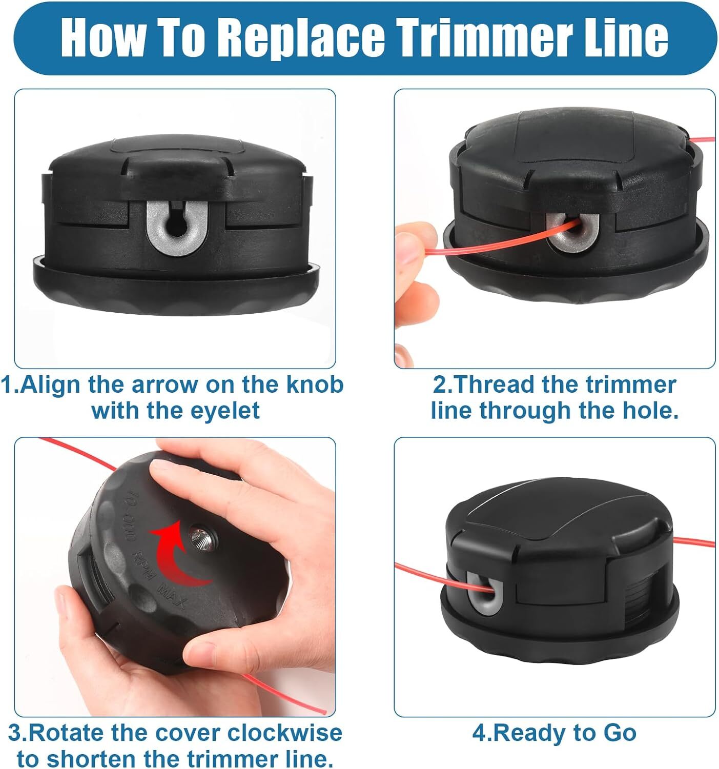 String Trimmer Head For Dewalt DCST920 DCST922 DCST925 DCST970 DCST990 DCST991