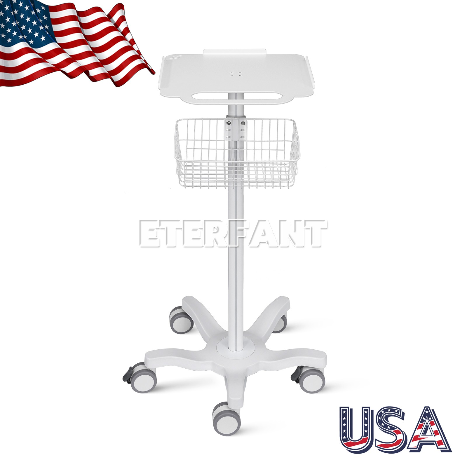 Dental Medical Mobile Trolley Cart for Ultrasound Imaging Scanner Trolley US
