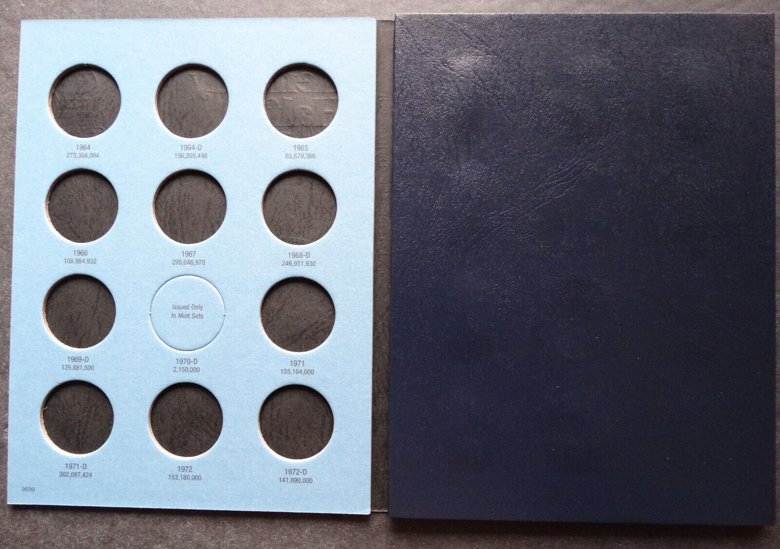 Set of 4 - Whitman Kennedy Half Dollar Coin Folders Number 1-4 1964-2025 Book