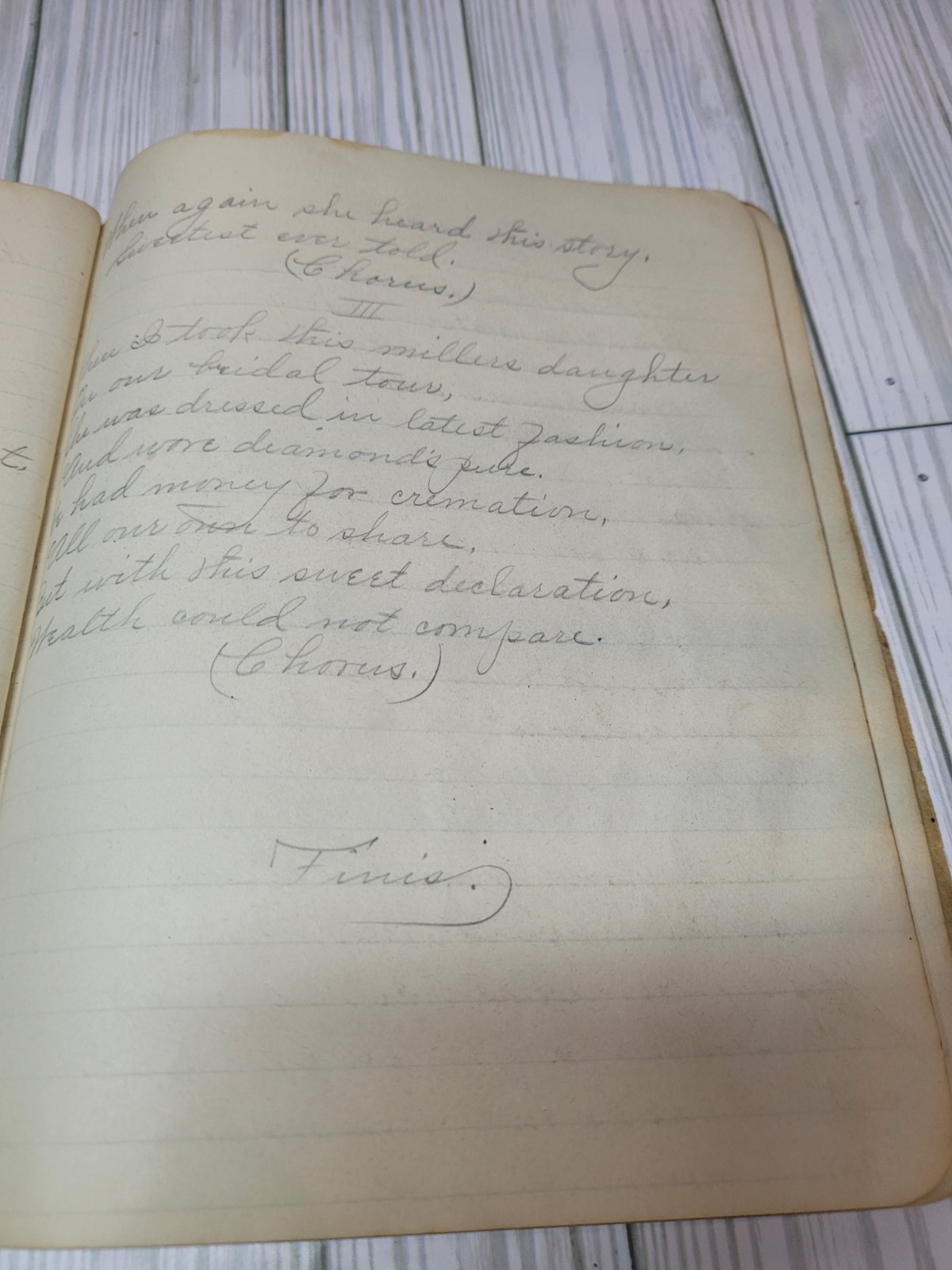 1902 Handwritten Songbook Wisconsin Teen Girl Folk Music Manuscript Ephemera