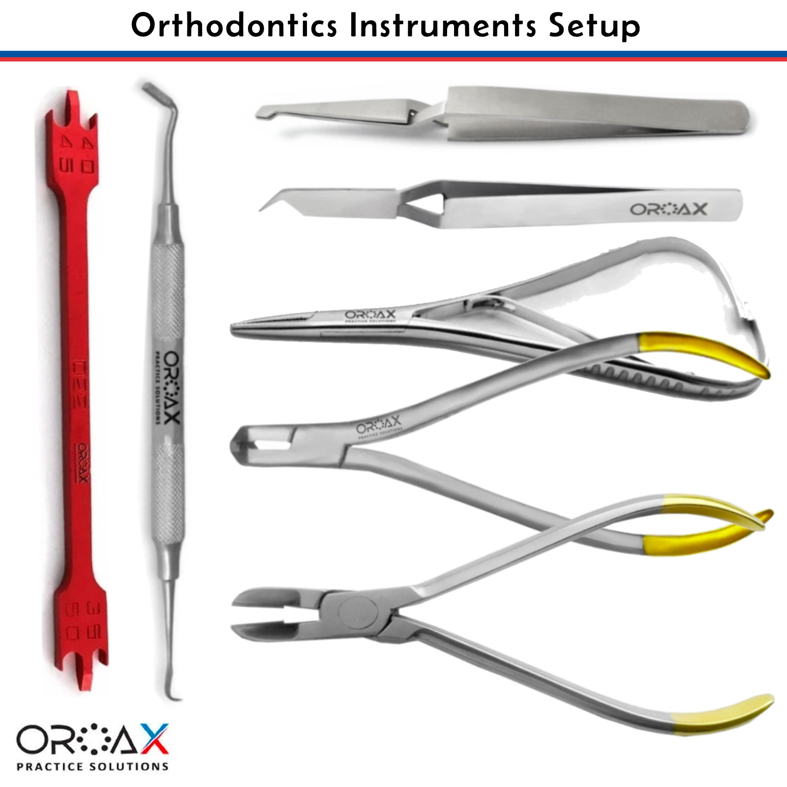Pinza para ligadura con portaagujas dental Mathieu, instrumento de ortodoncia