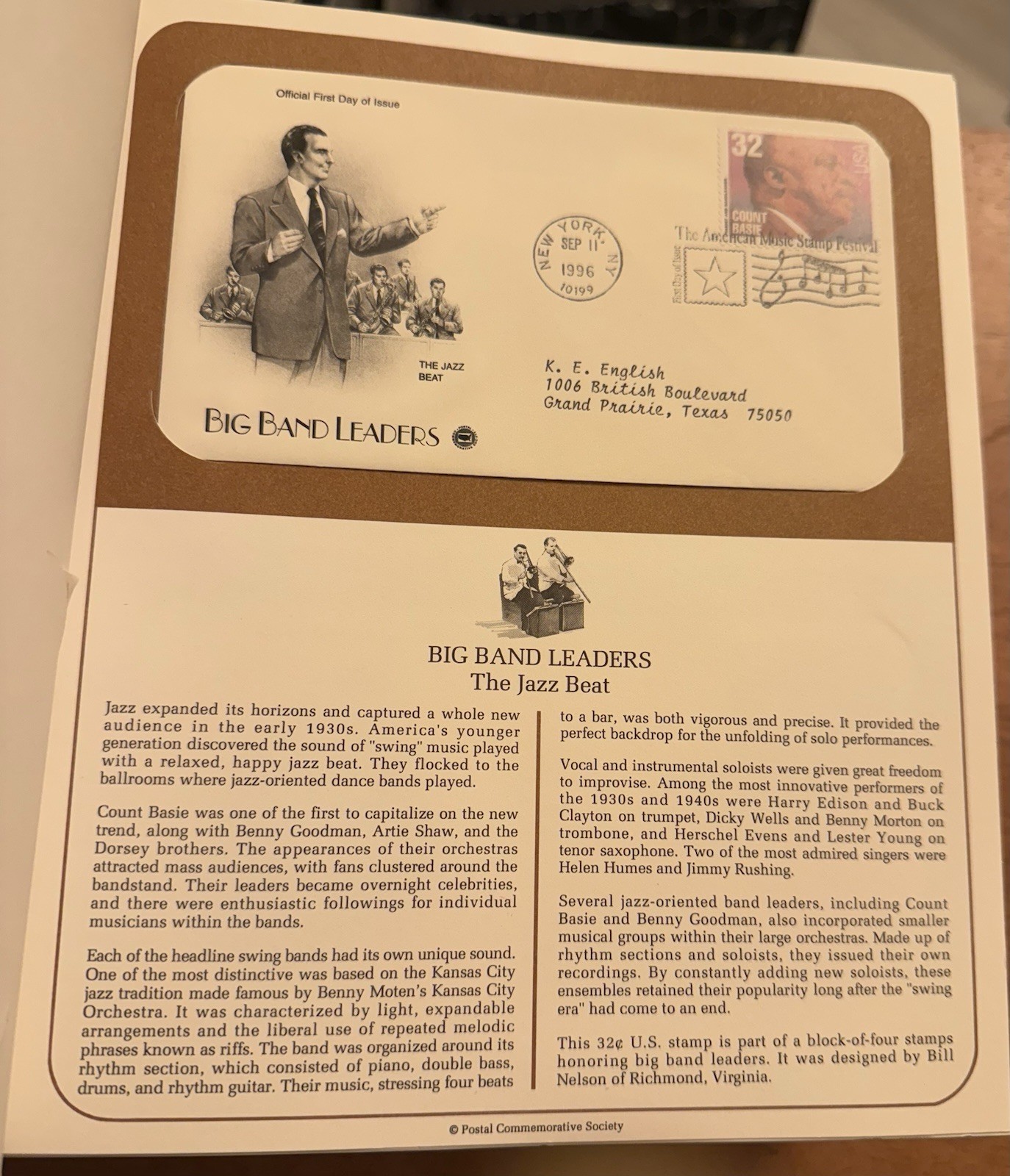 Postal Commemorative Society Binder U.S. First Day Covers 1993-1996 212 Covers