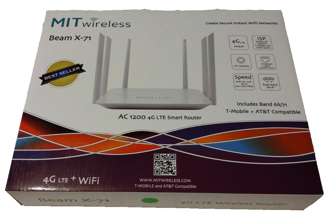 MIT Wireless Beam X-71 Long Range LTE / 4G / WAN Router NOB