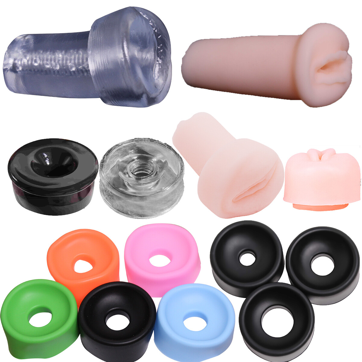Penis-Pump-Vacuum Seals-Silicone-Rubber-PenisPump Sleeve Universal Donut Sleeves