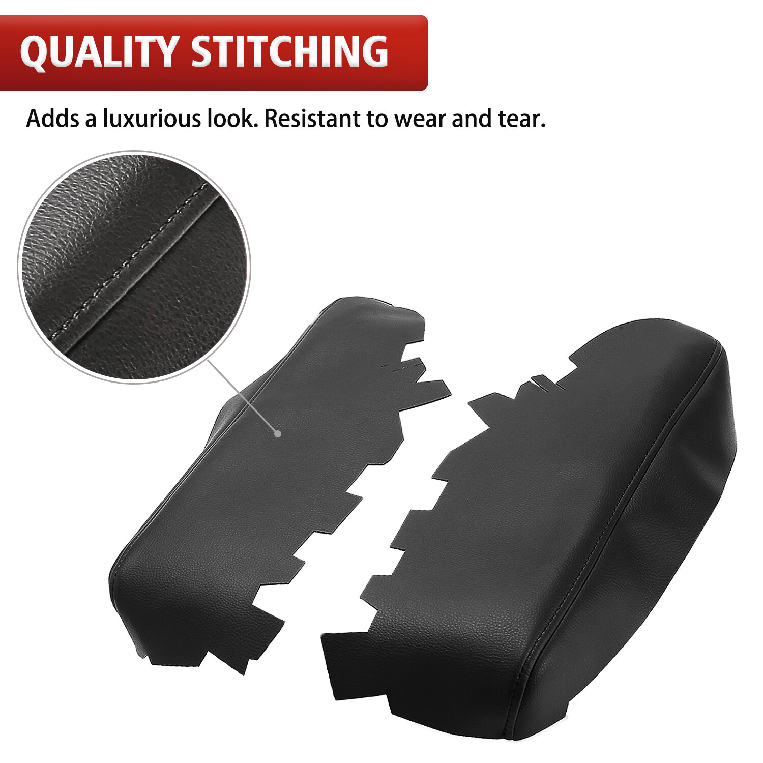 Fits 2013-2018 Toyota Avalon Console Lid Armrest & Door Panel Cover Trim Black