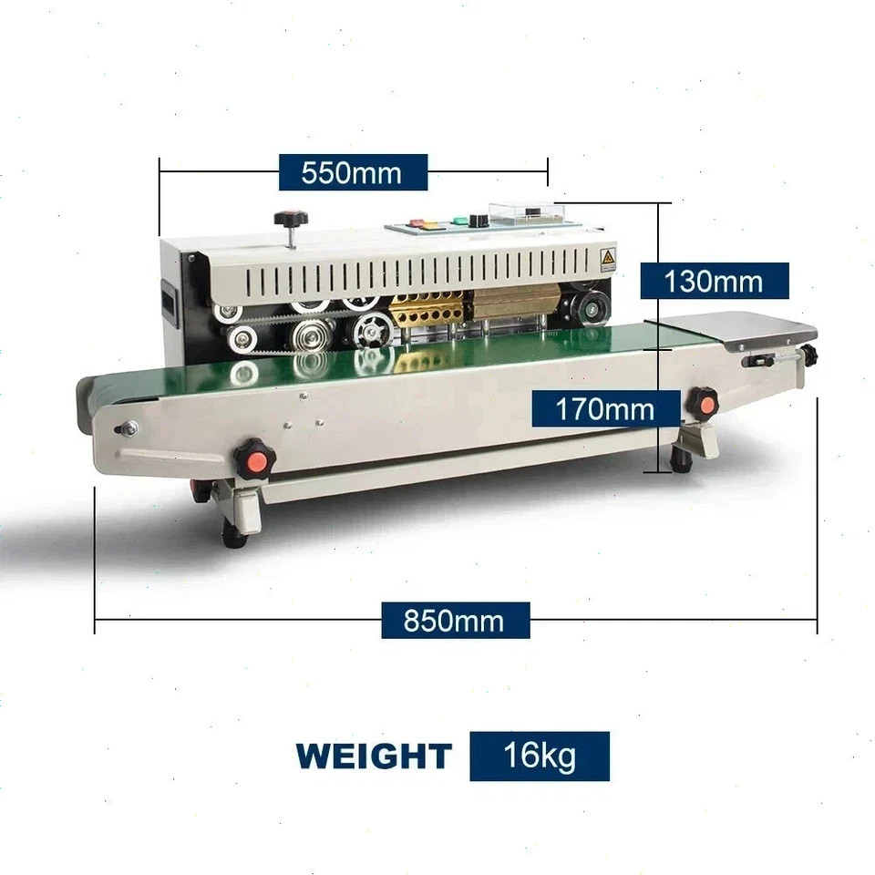 US FR900 220V Continuous Horizontal Plastic Bag Auto Sealing Packing Machine CE