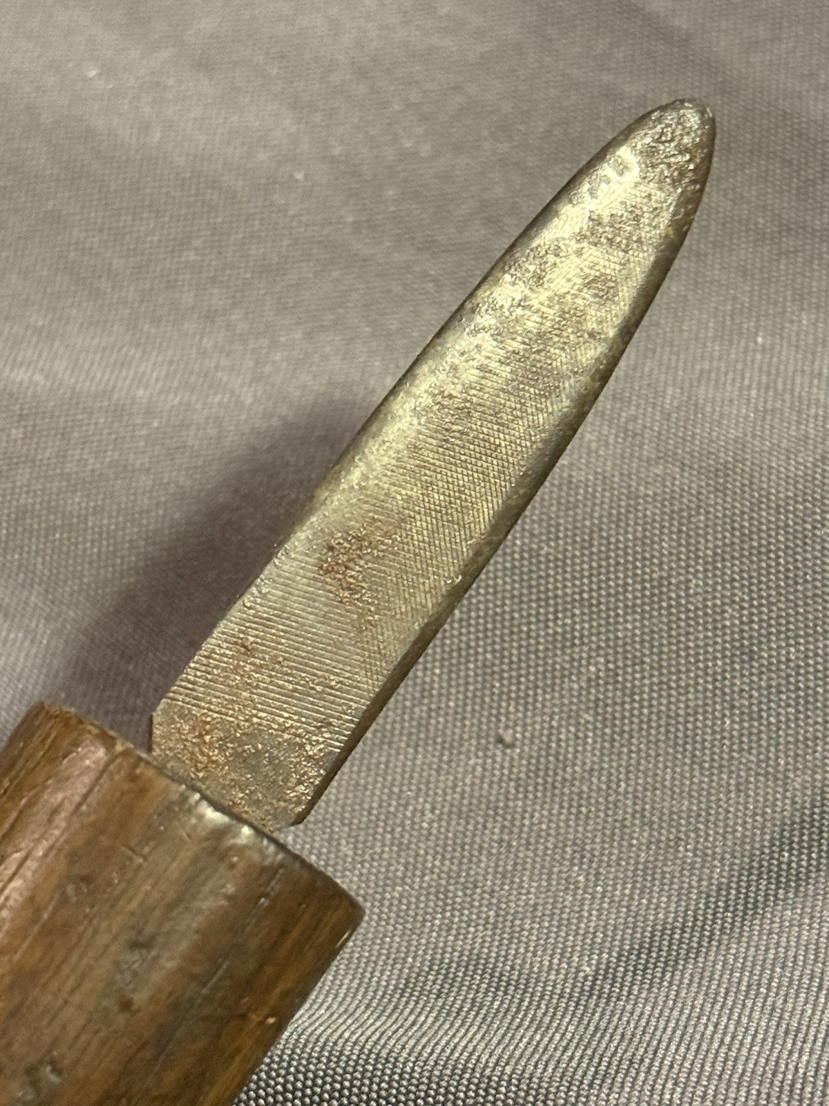 Antique Folk Art Rat Tail File Forged Knife Shank yankee ingenuity