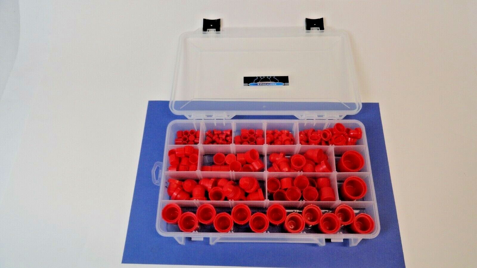 Hydraulic JIC Plastic Cap and Plug Kit Set 164 Pieces 7-Sizes Hydraulic Fittings