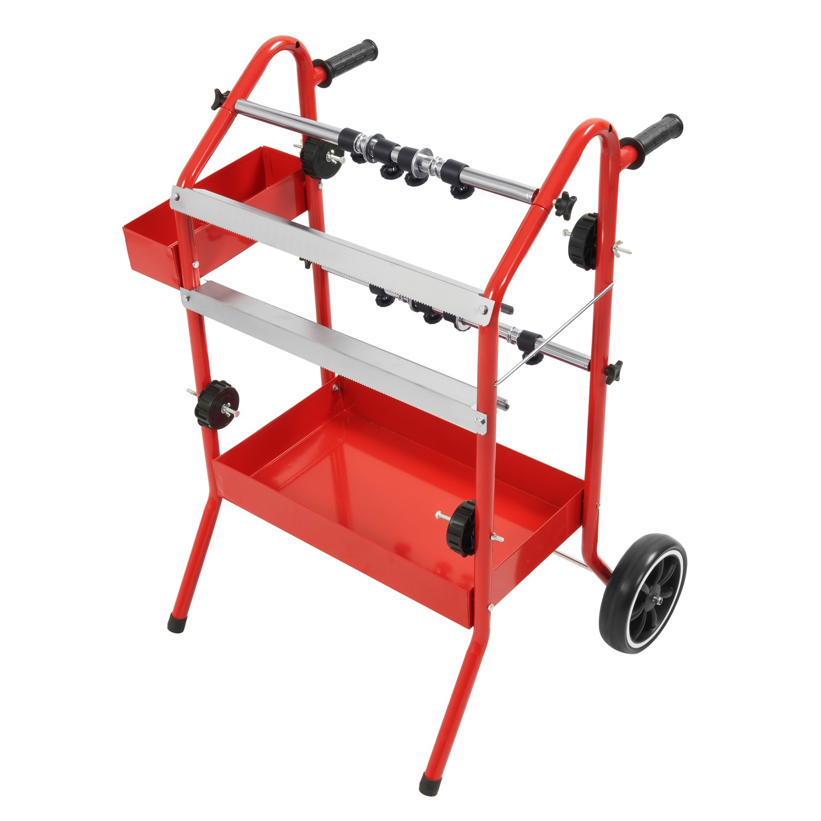 18" Mobile Multi-Roll Masking Machine Dispenser w/ 2 Paper Bars for Auto Body