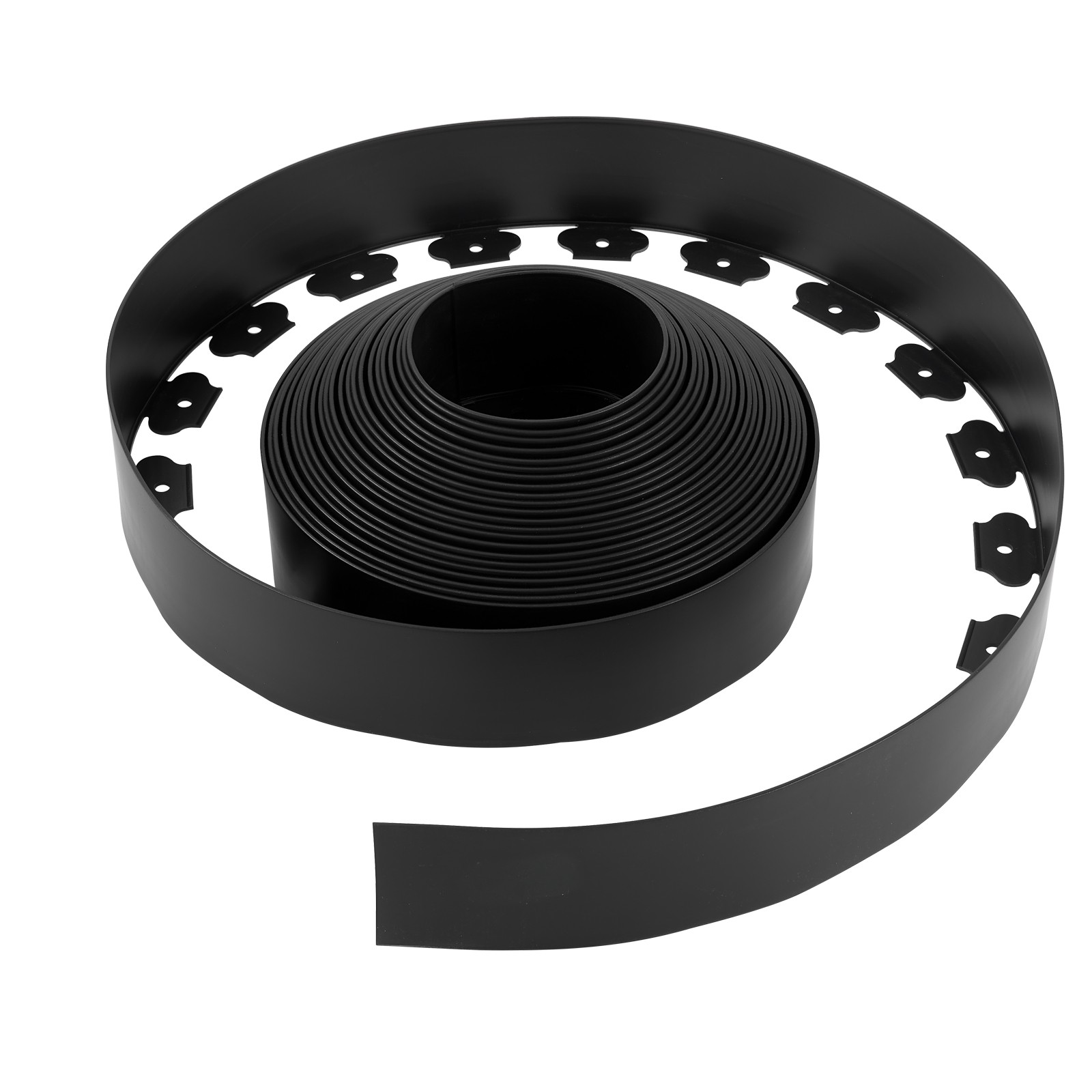 Uimoso 66ft x 4in L-Shaped Durable Plastic Garden Edging Border, No Dig Required