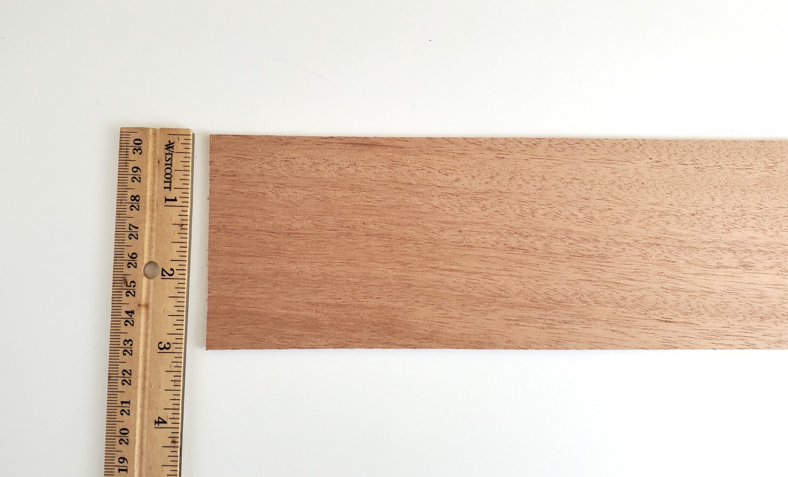 Mahogany Wood Sheet Plank Thin 1/32" x 3" x 12" long Veneer Woodworking
