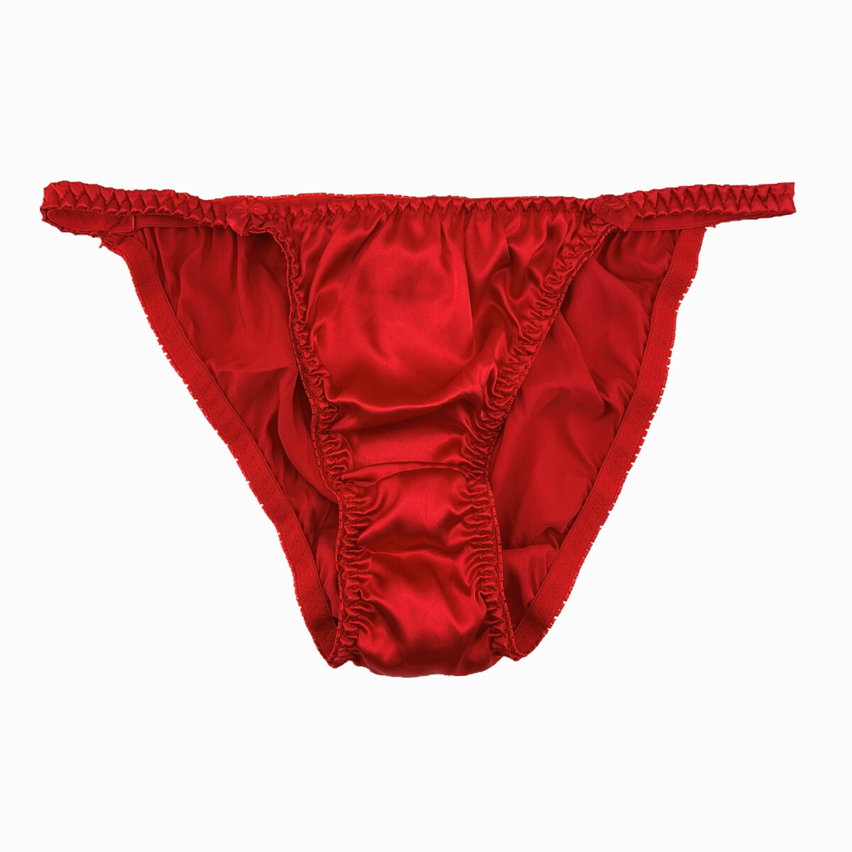 4 Pcs Lot Womens Sexy String Satin Bikinis Panties Silky Briefs Underwear,S-2XL