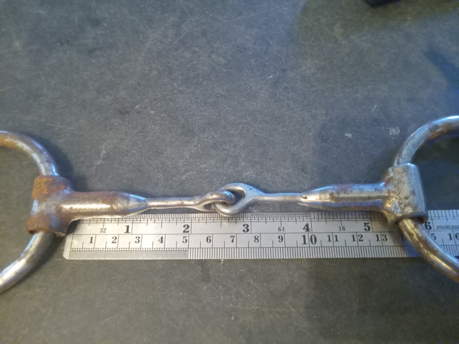 Don Hansen loose ring snaffle bit 5 in mouth sweet iron tapered mouth