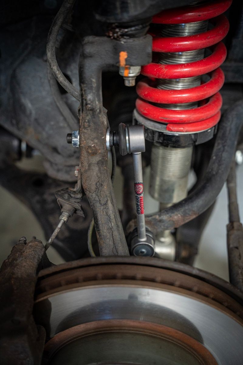 Extended Front Zinc Sway Bar End Links for 2-4" Lift for Ram 1500/Chevy 1500