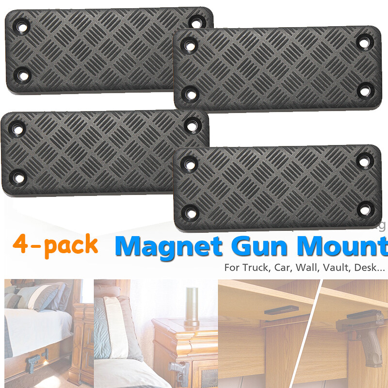 55lb Gun Magnet Mount Magnetic Holder Concealed Pistol For Car Desk Bed USA