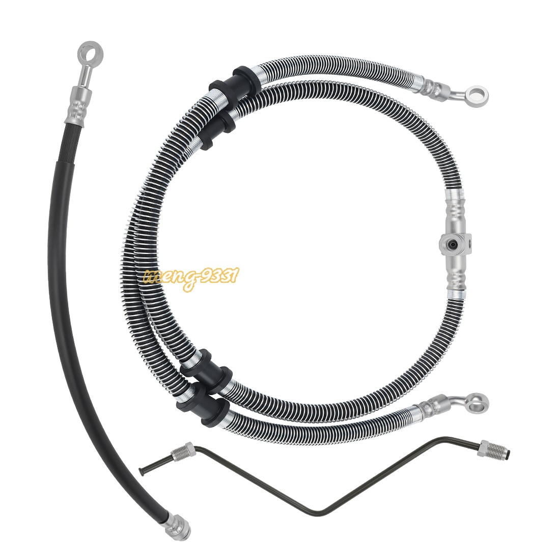 Front Brake Hose Line Pipe Kit for Yamaha Kodiak 400 450 YFM400 YFM450 2003-2006