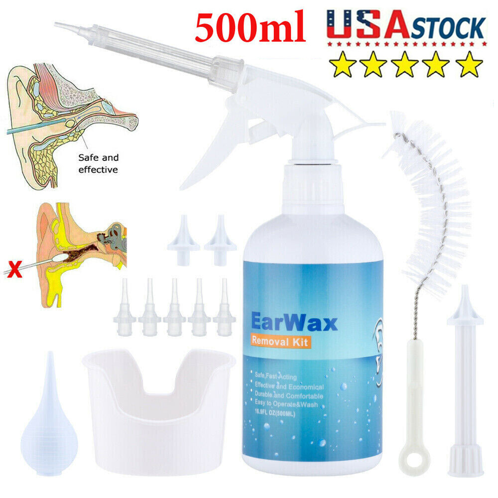 500 Ml Ear Wash Earwax Removal Tool Kit Ear Irrigation Washer Bottle System 2026
