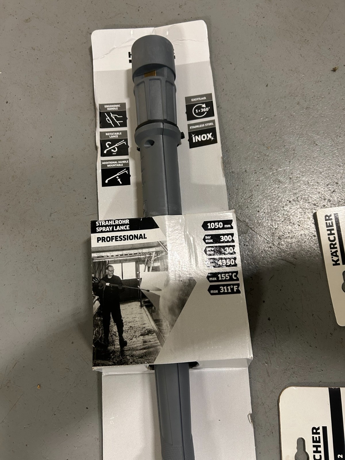 Karcher Commercial Trigger Gun, Spray Wand, 25 Degree Nozzle & Adapter PKG