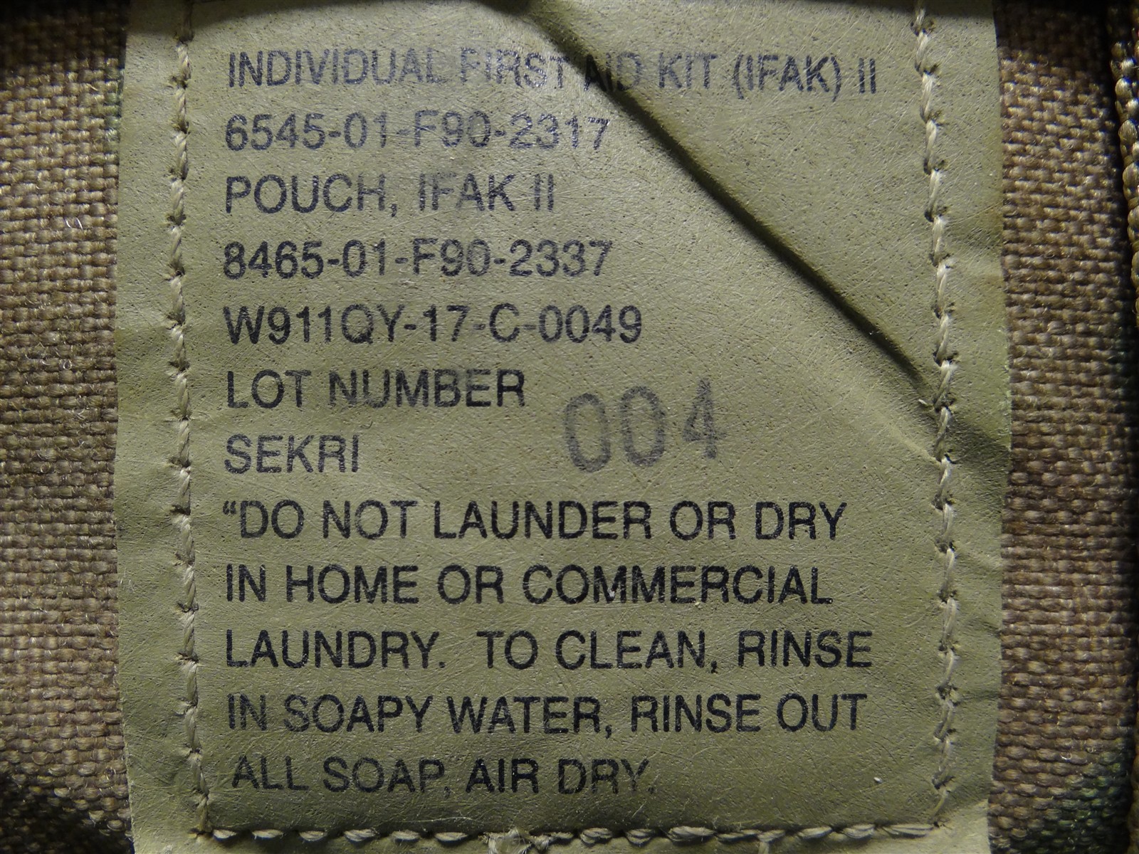 Empty US Army Multicam/OCP IFAK II Pouch W/ Insert & 2 Tourniquet Molle Pouches